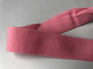 Blød elastik - lyserød, 25 mm